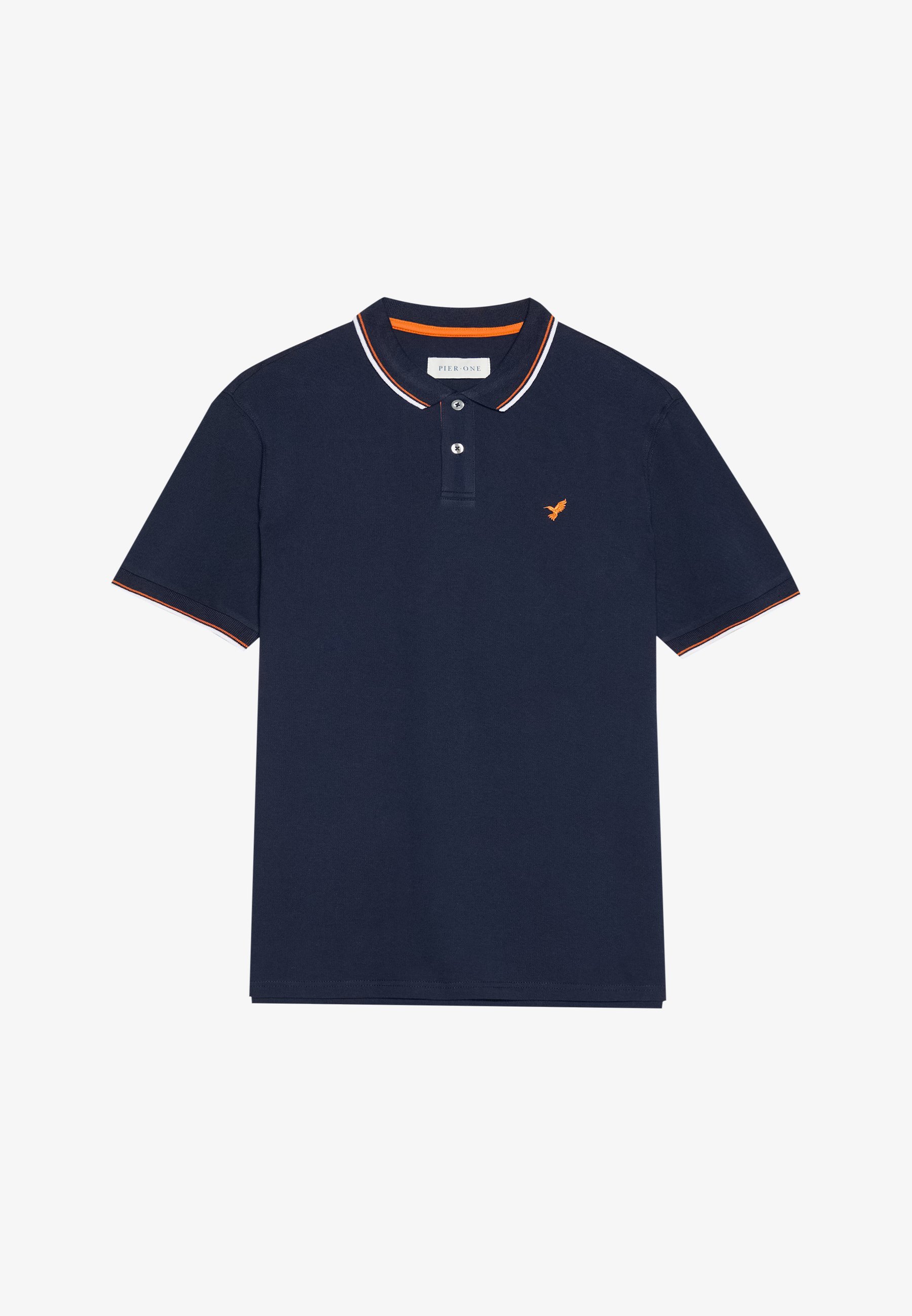 Pier One SLIM - Poloshirt - donkerblauw