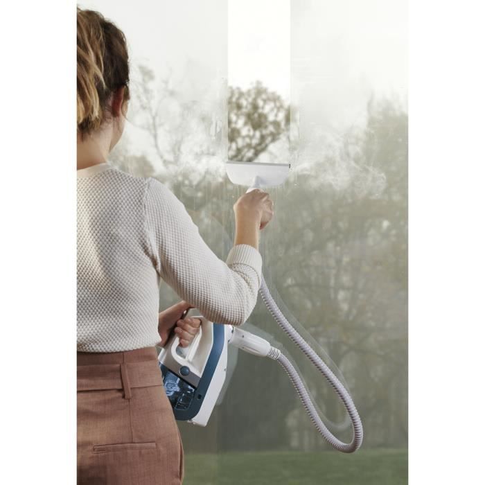 ROWENTA RY8561WH Clean&Steam Multi Nettoyeur vapeur 2 en 1, Nettoie, Aspire, Tous types de sols et surfaces, Nombreux accessoires