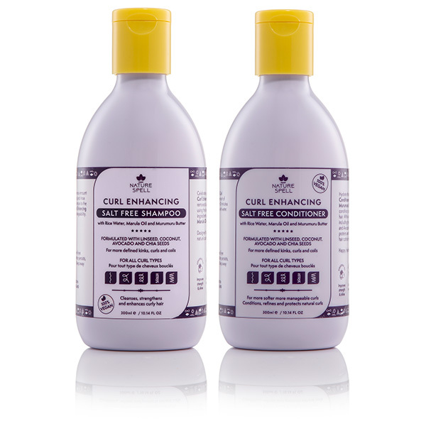 Nature Spell's Curl Enhancing Shampoo & Conditioner -kaksoishoitoaine