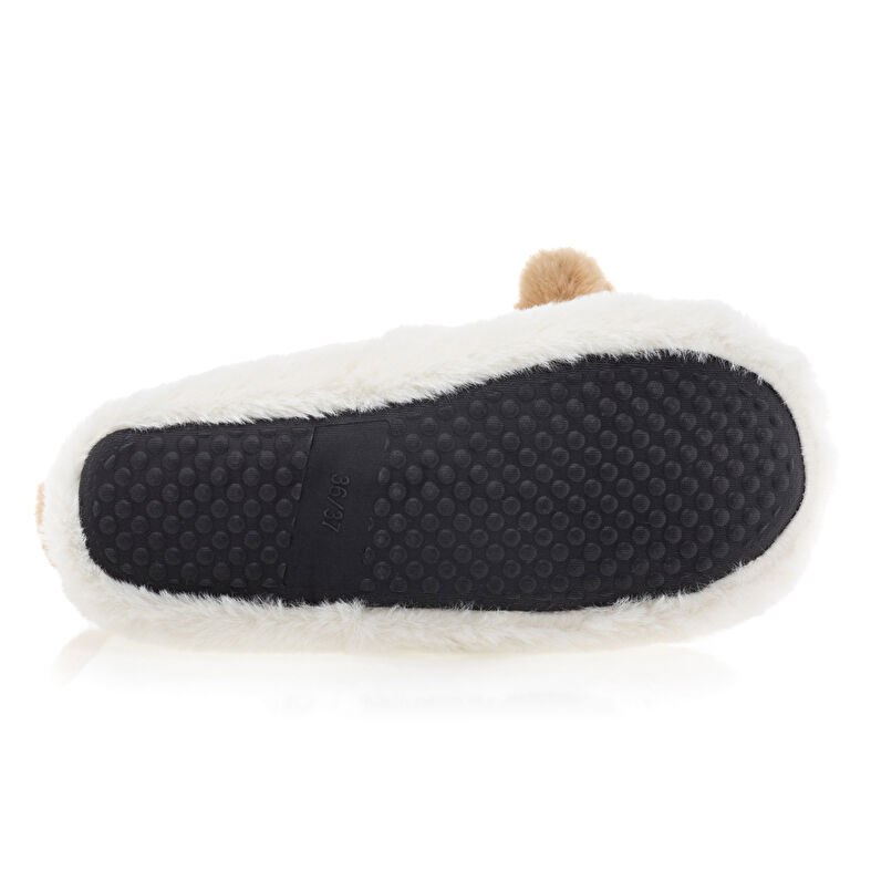 Smėlio spalvos moteriškos šlepetės