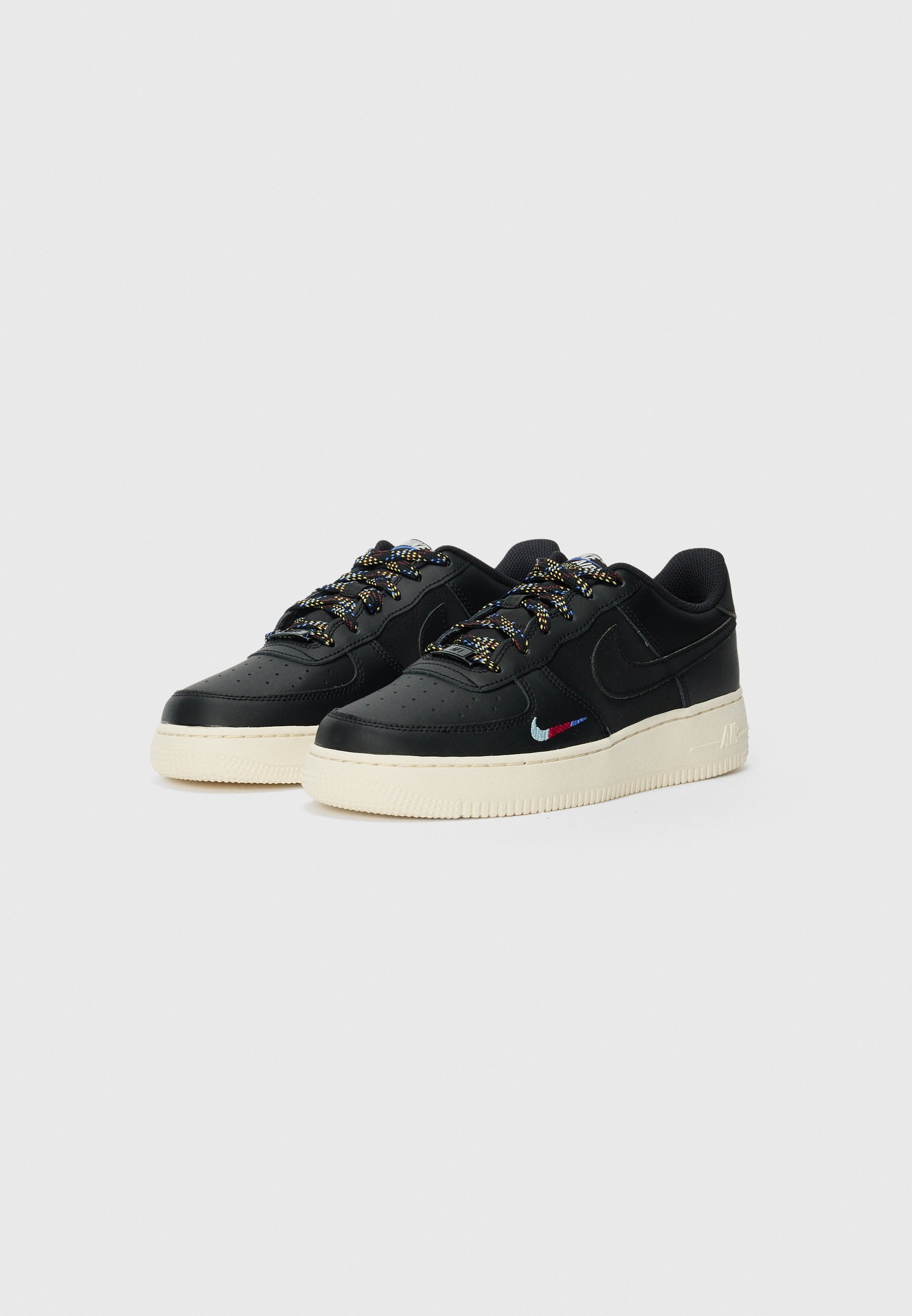 Nike Sportswear AIR FORCE 1 UNISEX - Buty sportowe - czarny/złoty saturna/błękit komety