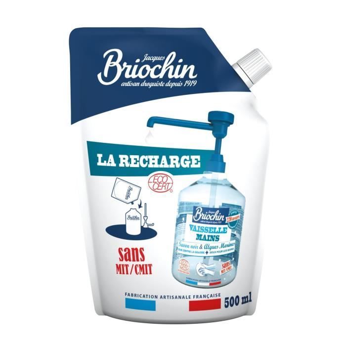 BRIOCHIN Geschirrspül- und Handspülmittel Nachfüllpackung – 500 ml – MIT/CMIT-frei