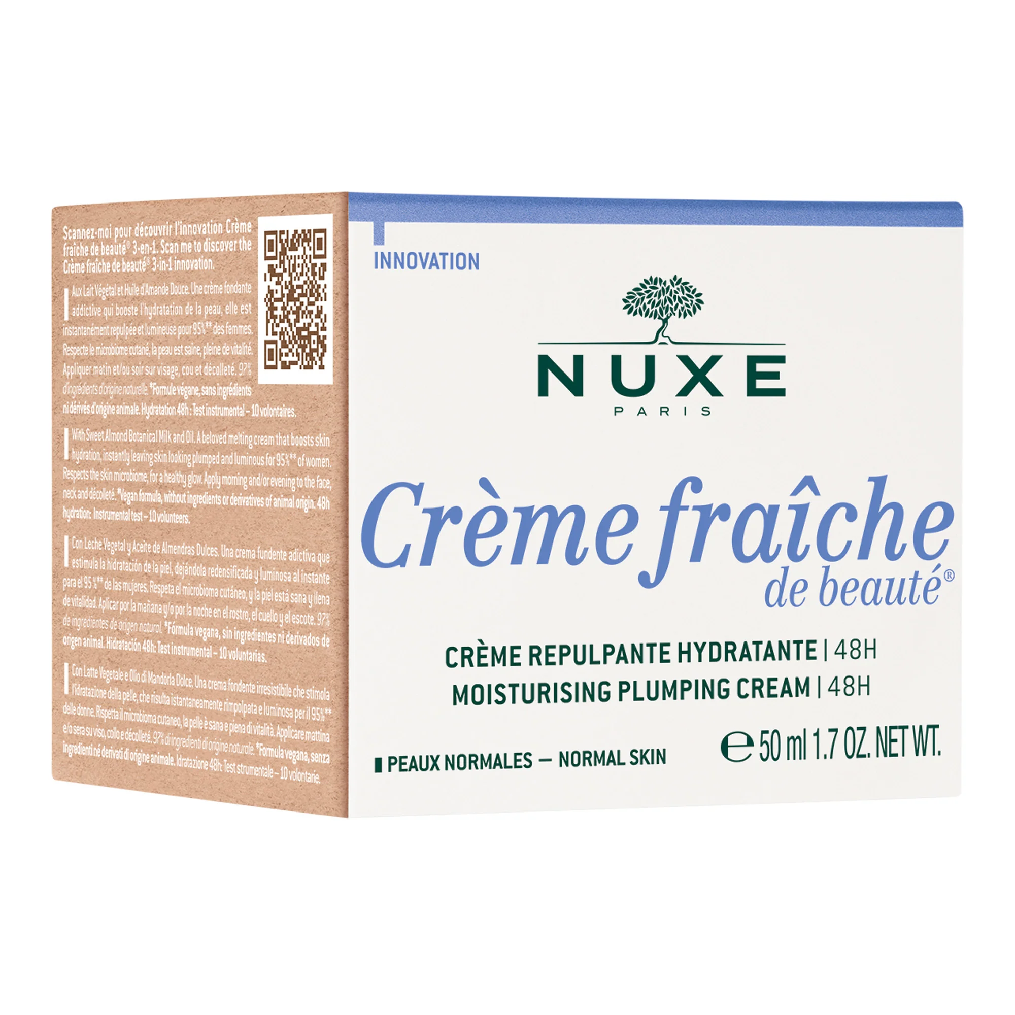 Creme Fraiche de Beaute Crema rimpolpante idratante 48h - Crema viso giorno idratante