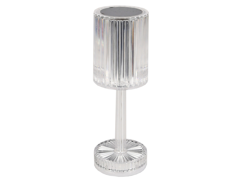 Lampa stołowa Cristal LED 25 cm transparentna