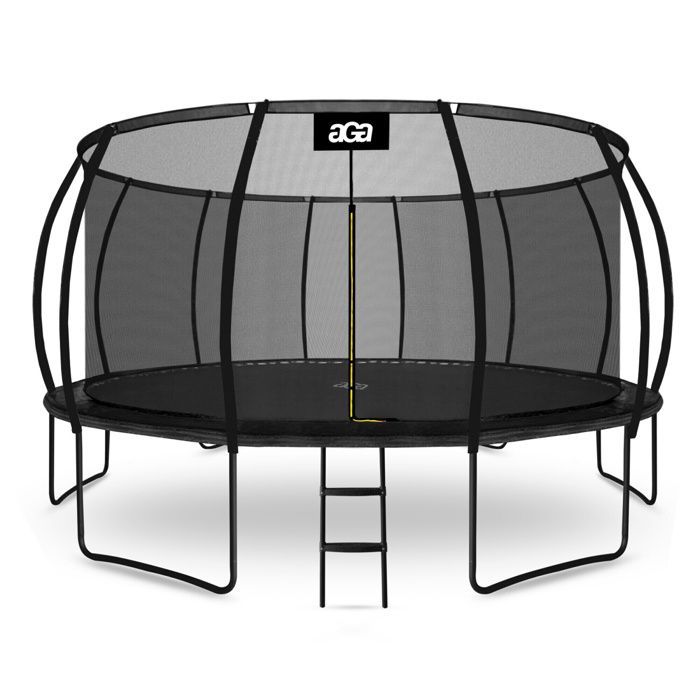 Aga SPORT EXCLUSIVE Trampoline 500 cm Noir + filet de protection + échelle