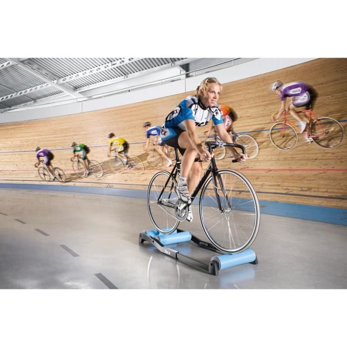 Home trainer pour vélo - Tacx Antares - GARMIN - Bleu - Vélo loisir - Poids jusqu'à 10 kg