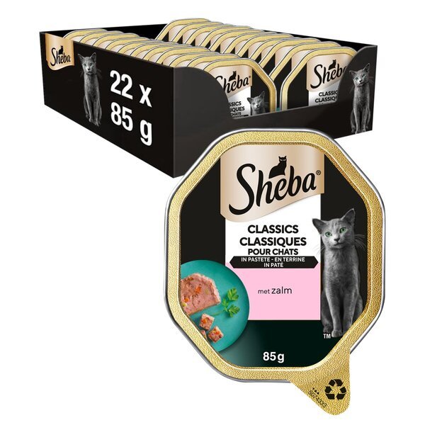 Sheba Classics pašteta od terine s lososom za mačke<br>22 x 85 g