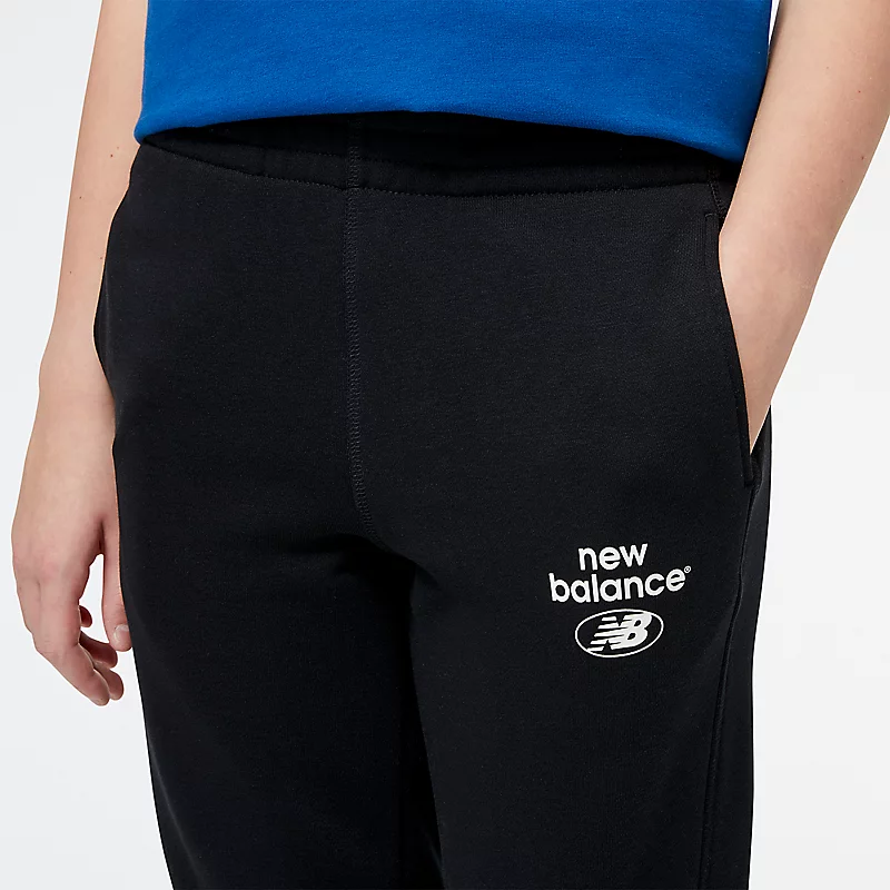 Spodnie dresowe Enfant Essentials Reimagined French Terry – CZARNE