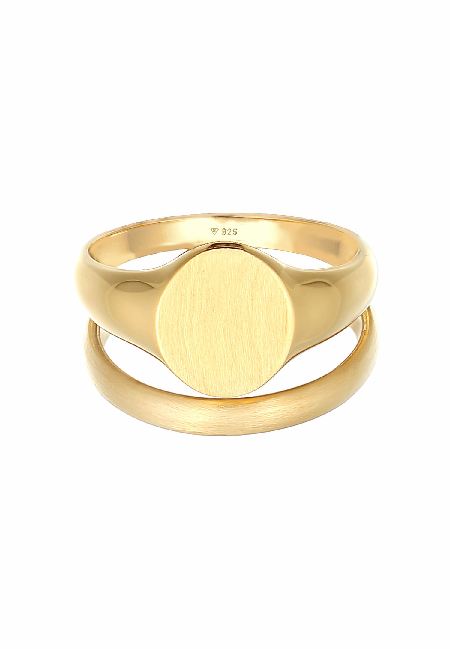 KUZZOI Bague de signalisation pour homme - Ensemble de bagues de base à tendance minimale en argent sterling 925