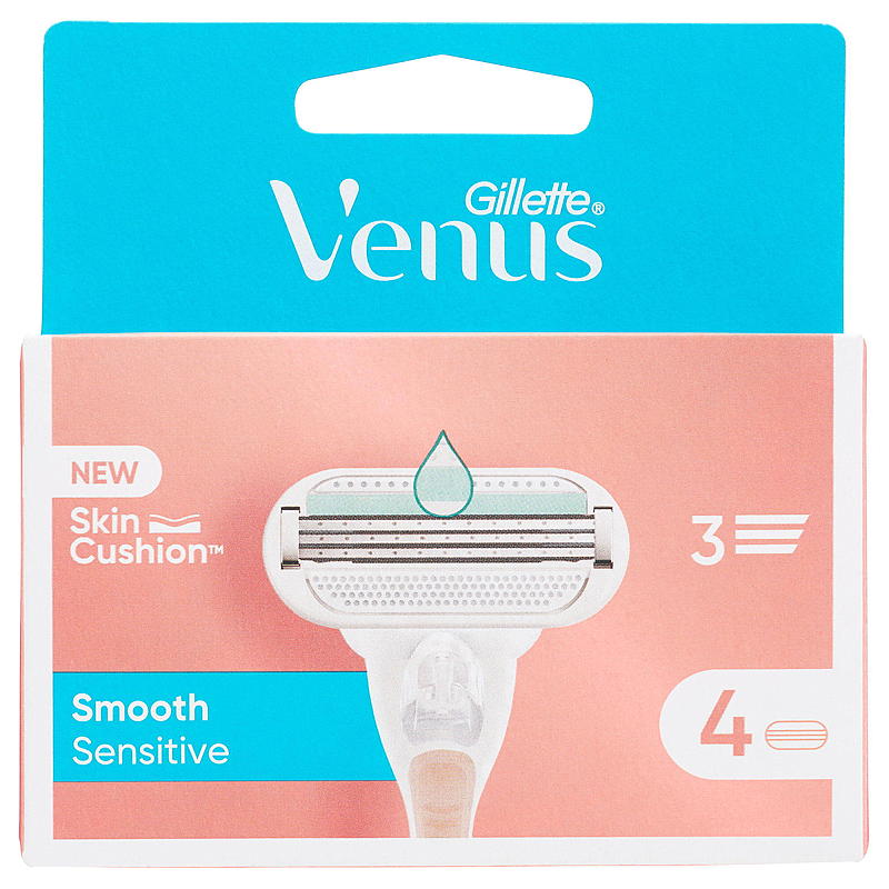 Gillette Gillette-blade, 4-pak Venus Smooth Sensitive