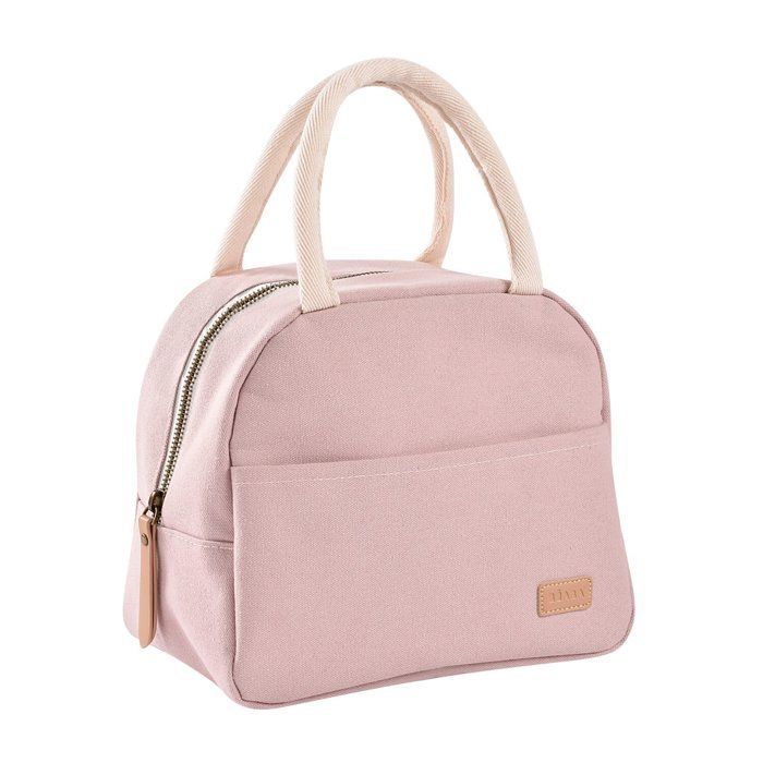 Borsa termica per il pranzo color rosa cipria