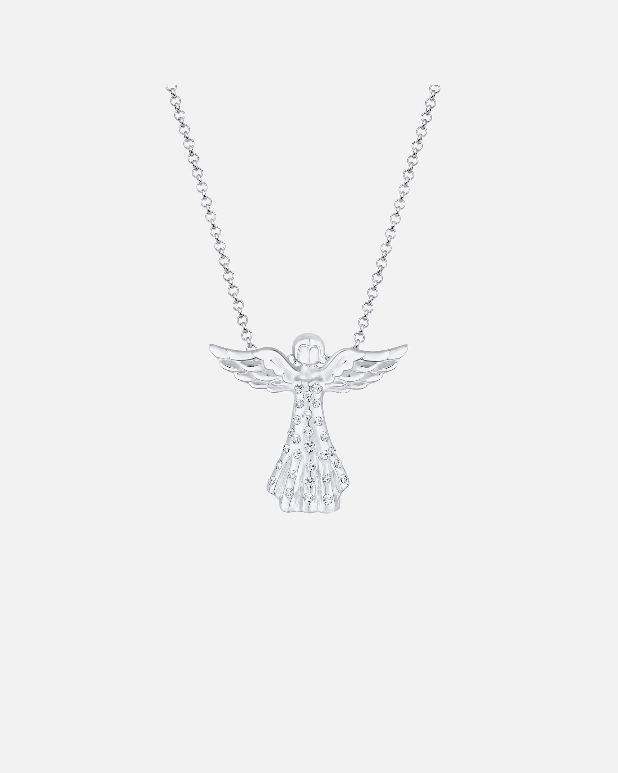 Elli Femme Pendentif d'Ange en Argent Sterling 925 avec Cristaux