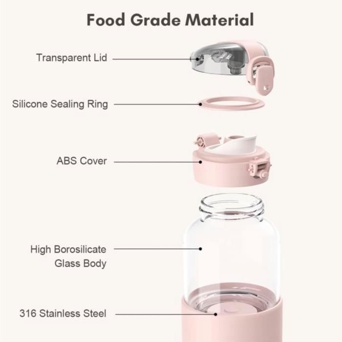 Scaldabiberon portatile senza fili con temperatura regolabile per biberon da 300 ml, ideale per viaggi, auto, aereo, disponibile in vari colori.