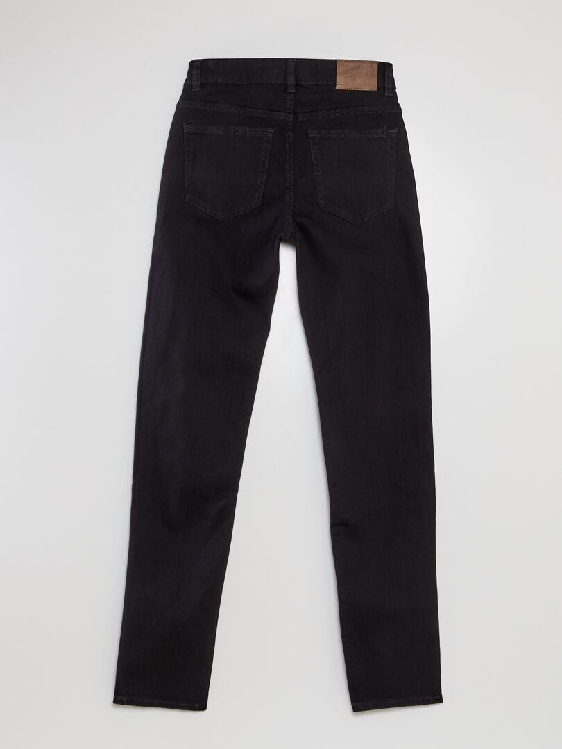 Slim fit jeans met 5 zakken - Maat L34 - Zwart