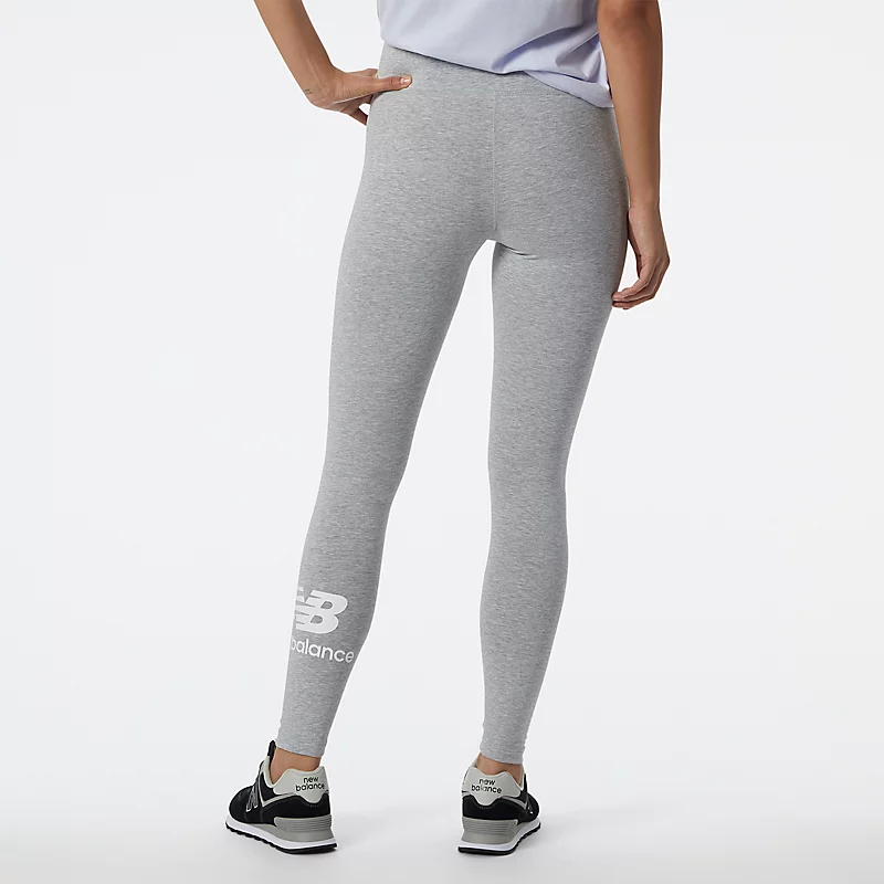 Dámské legíny NB Essentials Stacked - ATLETICKY ŠEDÉ