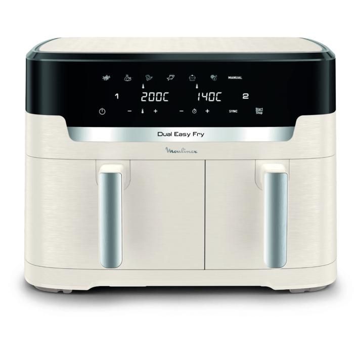 Moulinex Easy Fry Dual XXL Colección Especial Marfil 10,5 L, EZ942AF0