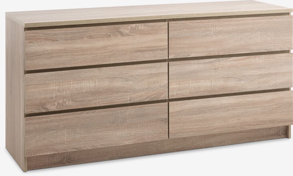 ЛИМФЈОРДЕН ЛИМФЈОРДЕН 3 комода, 3 фиоке, боја светли храст