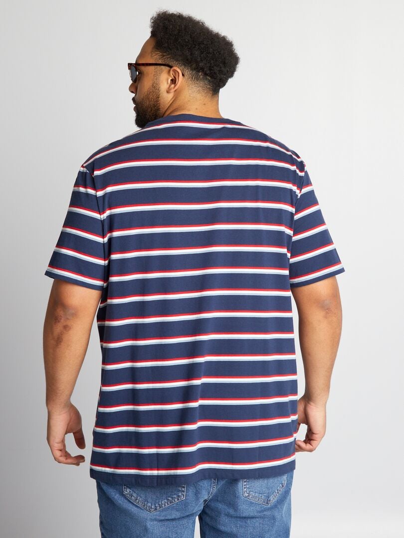 Gestreept T-shirt - BLAUW