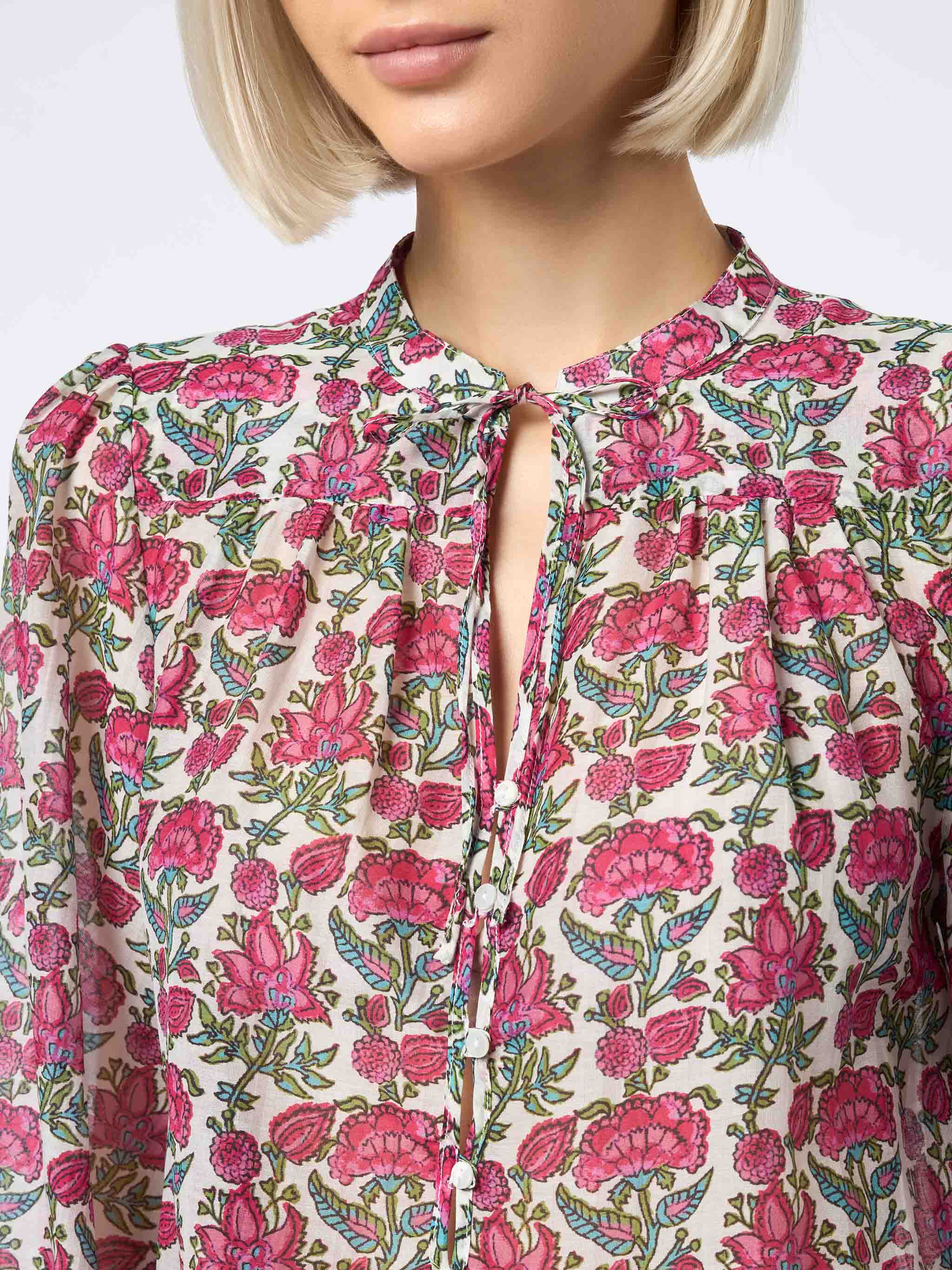 Chemisier en voile de soie Harper pour femme