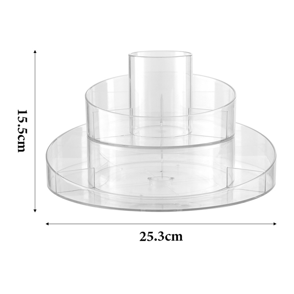 Circular Chic Αποθήκευση Μακιγιάζ Livingandhome με Βάση για Πινέλα