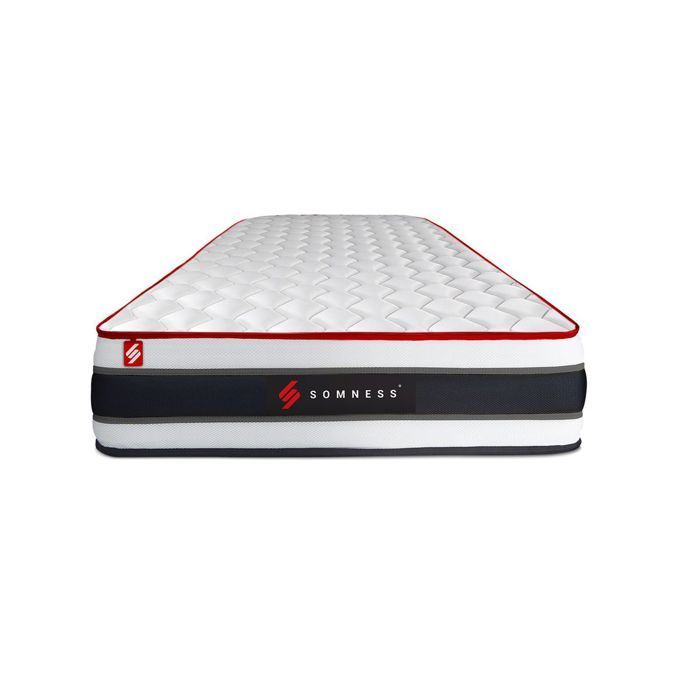 Bed base and mattress set - ENERGY - 90x200 cm - Memory foam - Pocket springs - Firm comfort