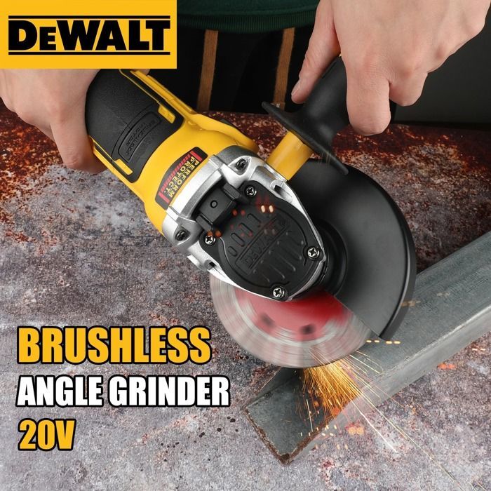 DEWALT DCG405NT 125mm Flat Head Angle Grinder, Bare Tool, Lithium Battery, Brushless Cutting Tool