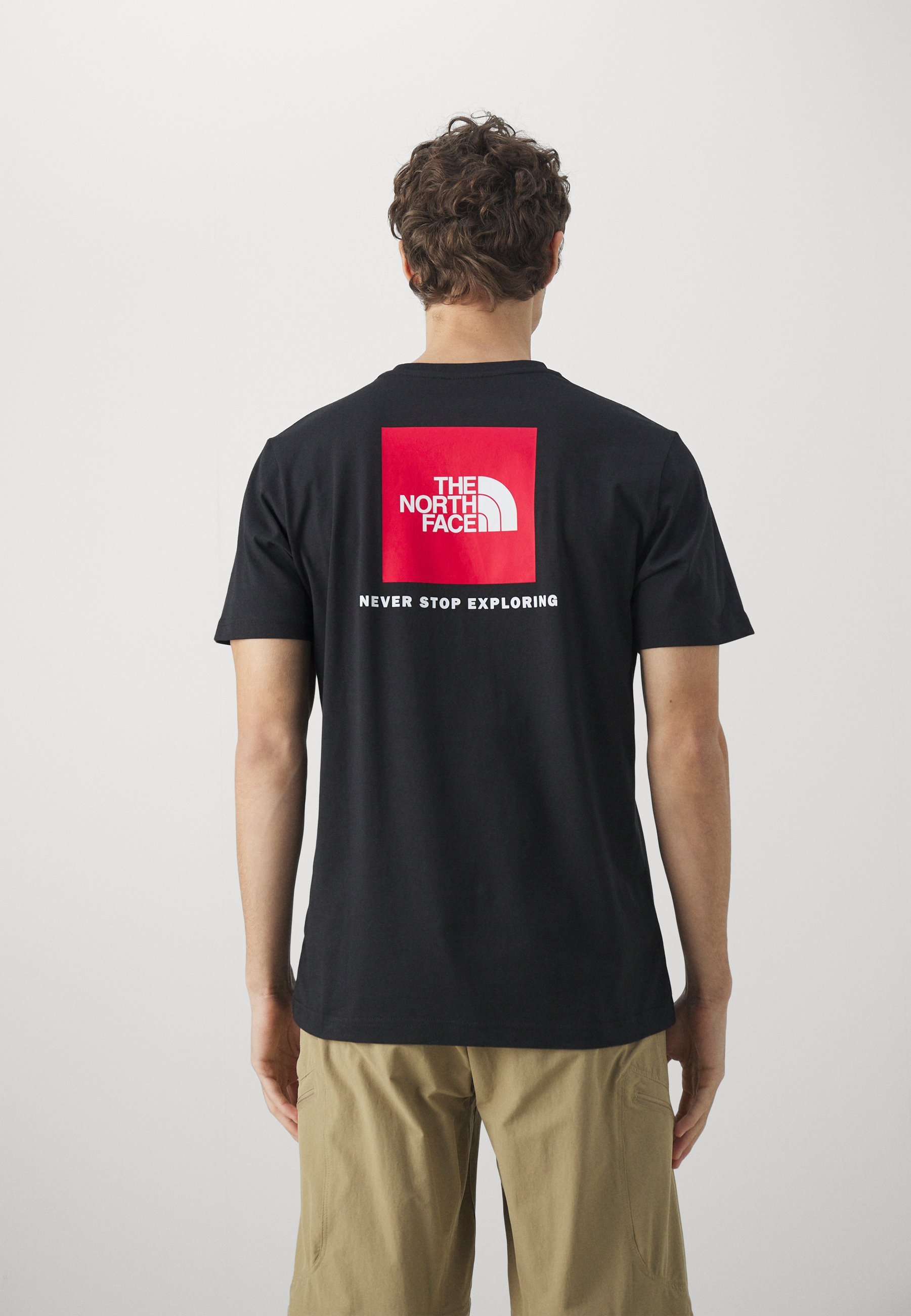 The North Face M SS BOX NSE TEE - Bedrucktes T-Shirt - Schwarz