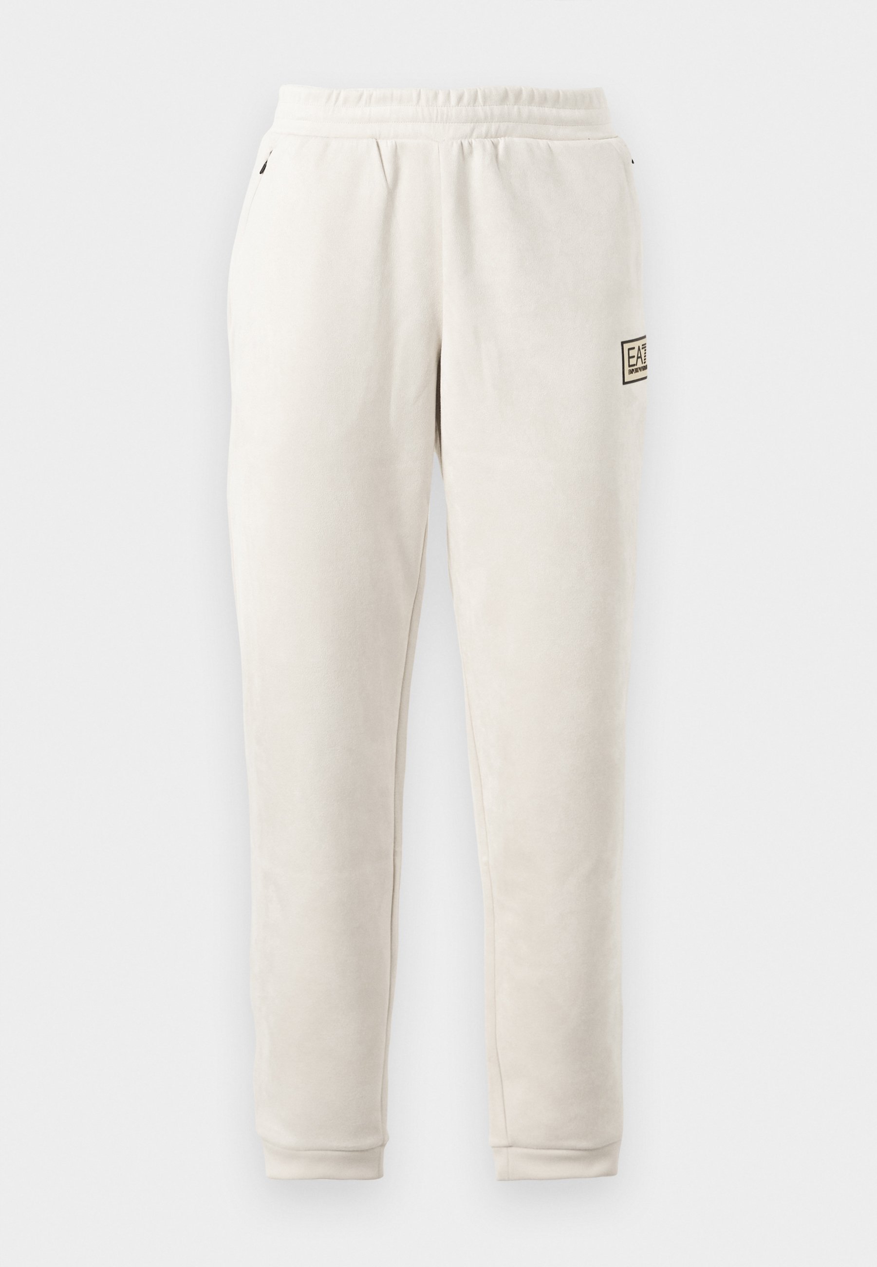 EA7 Emporio Armani TRAIN LABEL ALCANTARA - Pantaloni della tuta - giorno di pioggia