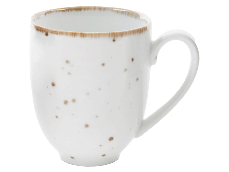 Kubek porcelanowy Cottage White 400 ml biały