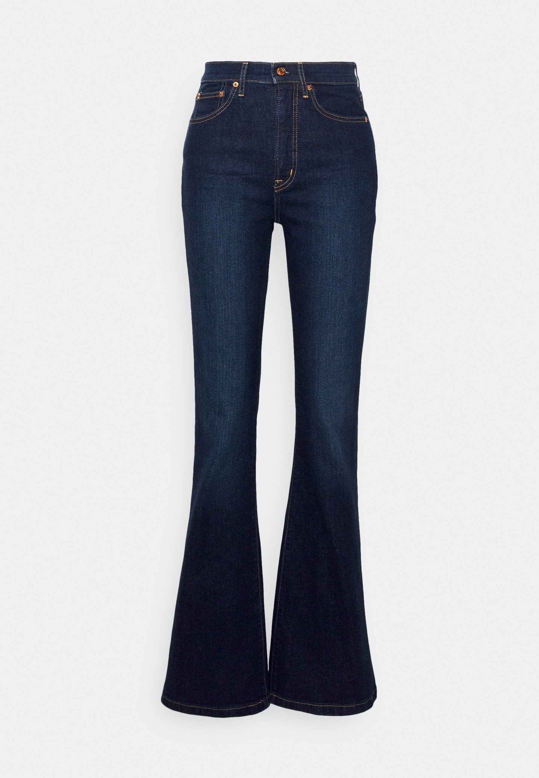70S FLARE HOLZER - Džíny s otevřenou špičkou - black