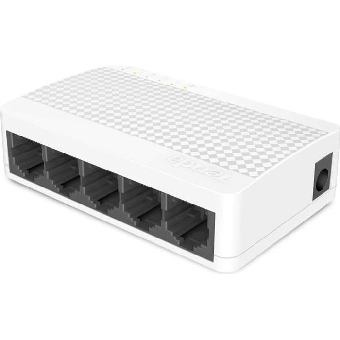 Switch Ethernet TENDA S105 - 5 porte Megabit 10/100 Mbps RJ45 - Plug&Play