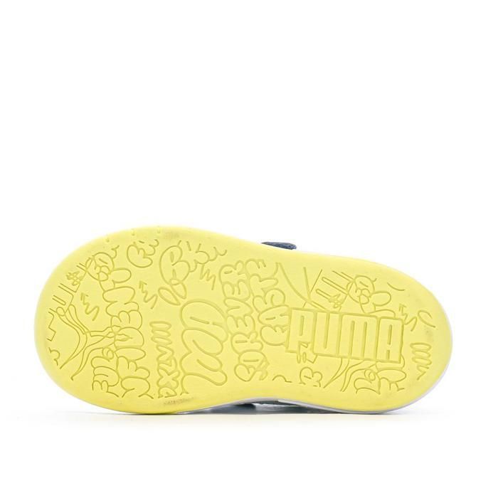 Puma Multiflex Boys' Navy/Yellow Sneakers