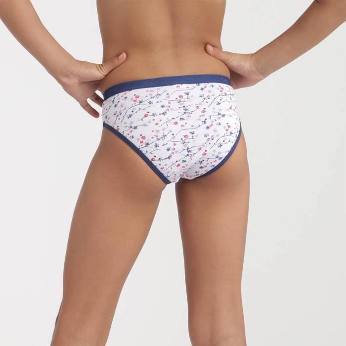 Conjunto de 3 bragas de algodón elástico novedosas para niñas 'Sin bolsillos' - DIM/4/0A4N/LOT3F/SAKURA/8