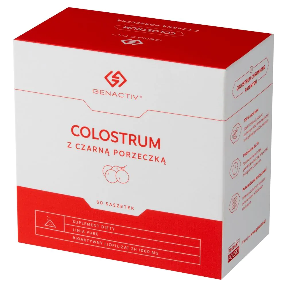 Colostrum z Czarną Porzeczką, Preparat wzmacniający odporność, Proszek