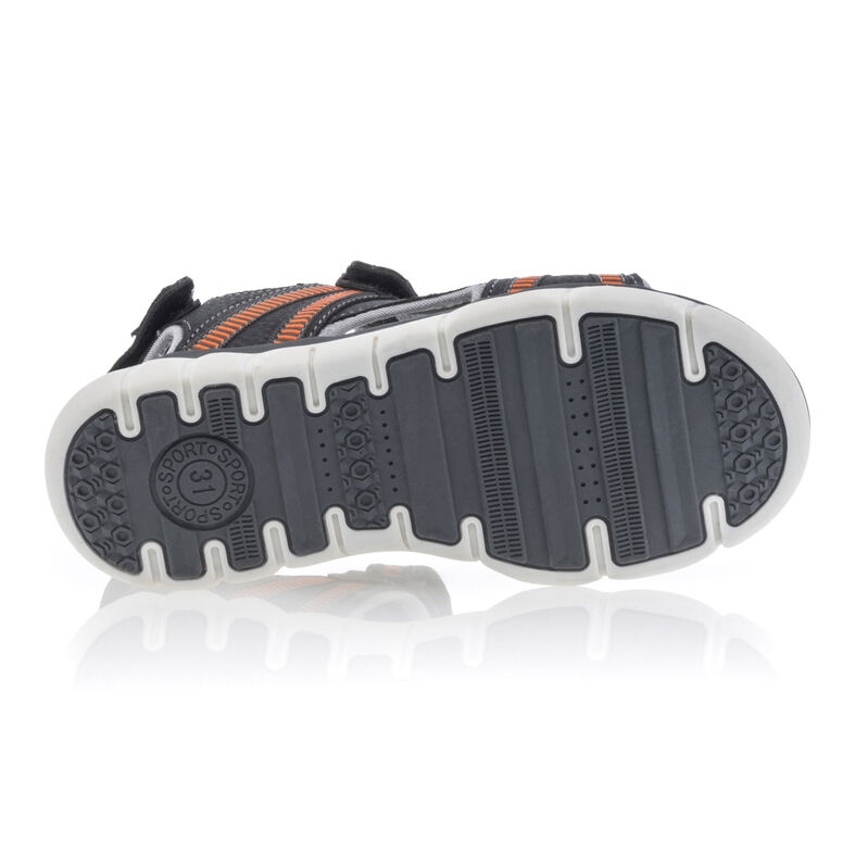 Blaue Jungen-Sandalen / Zehenfreie Schuhe