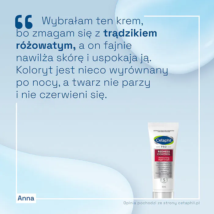 Cetaphil PRO Redness Control Krem nawilżający na noc
