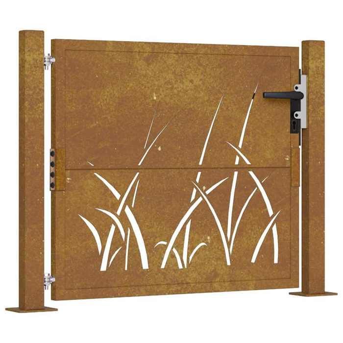 vidaXL Garden Gate, Patio Gate, Security Barrier, Outdoor Gate, Anthracite 105x105 cm Steel 153173