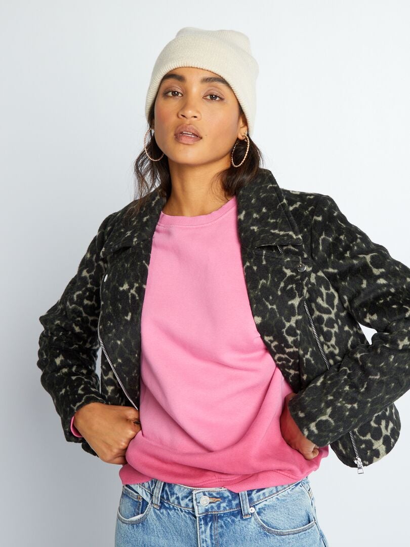 JDY Cropped jasje met luipaardprint - Luipaard