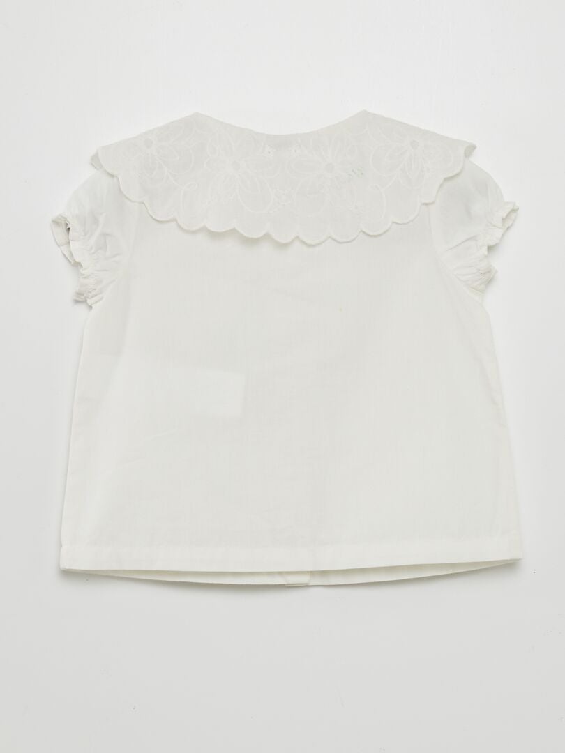 Poplin blouse - WIT