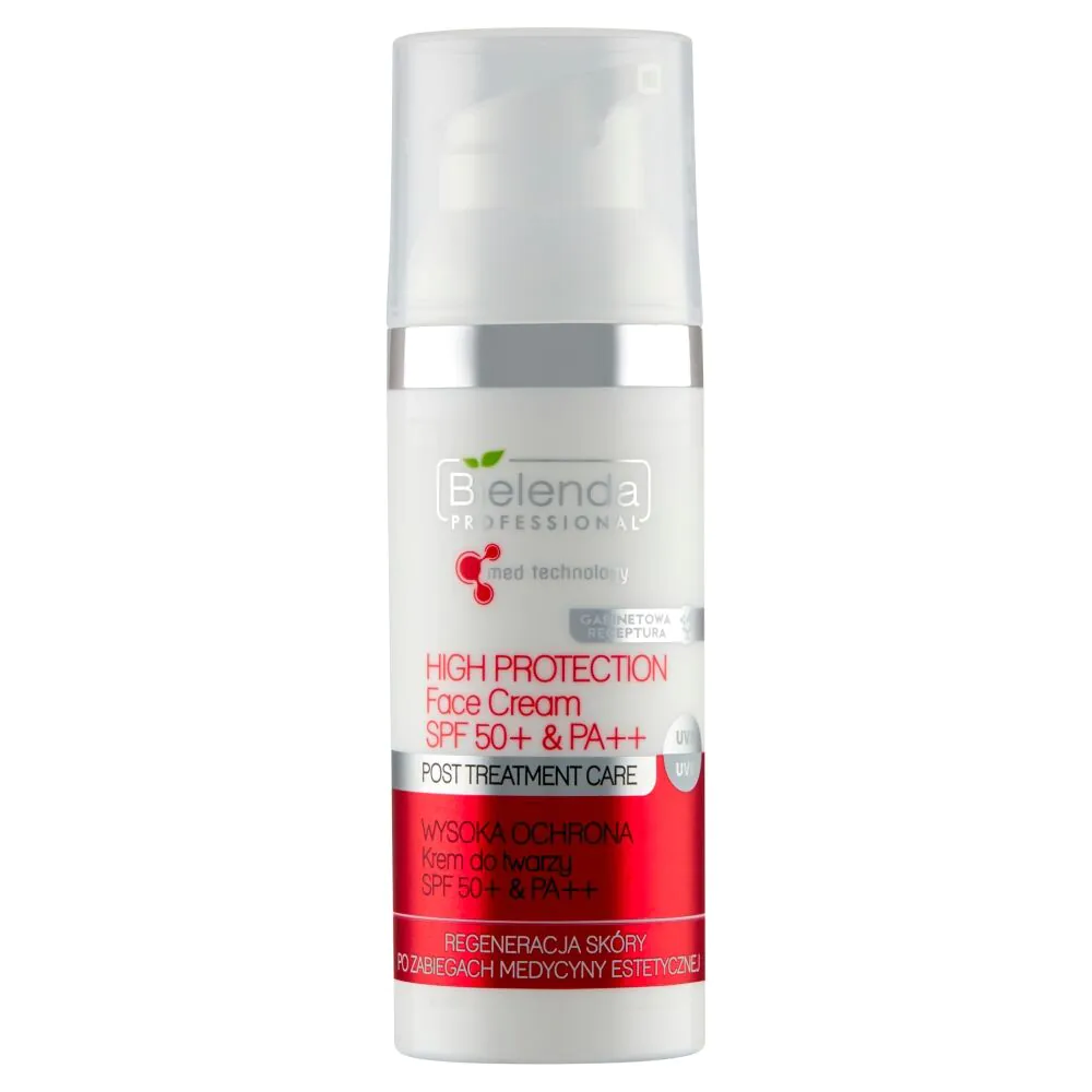 Bielenda Professional Post Treatment Care Krem do twarzy SPF50+ PA++