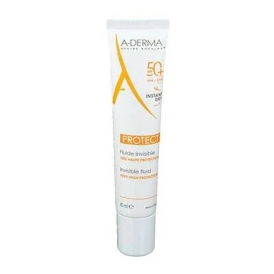 ADERMA A-Derma Protect Fluide Invisible SPF 50+ Crème Protectrice Visage 40 ml