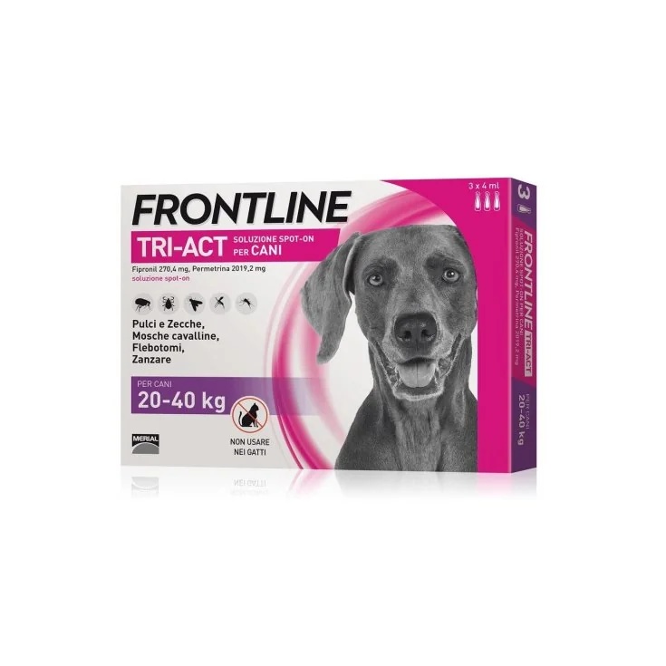 Pipetas FRONTLINE Triact 3, comprimento 2040 kg