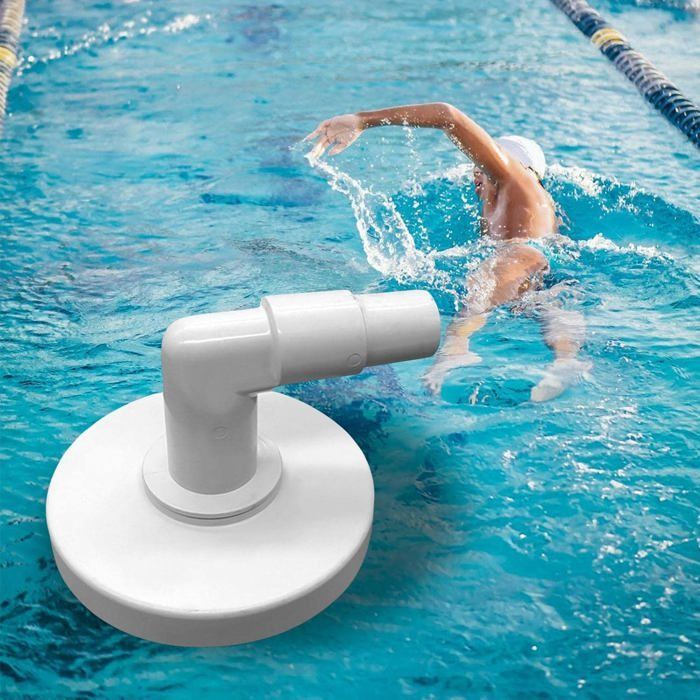 Placa de sucção portátil Skim VAC com cotovelo de 90 graus, acessório para piscina, para uso acima ou dentro de spas e banheiras de hidromassagem.
