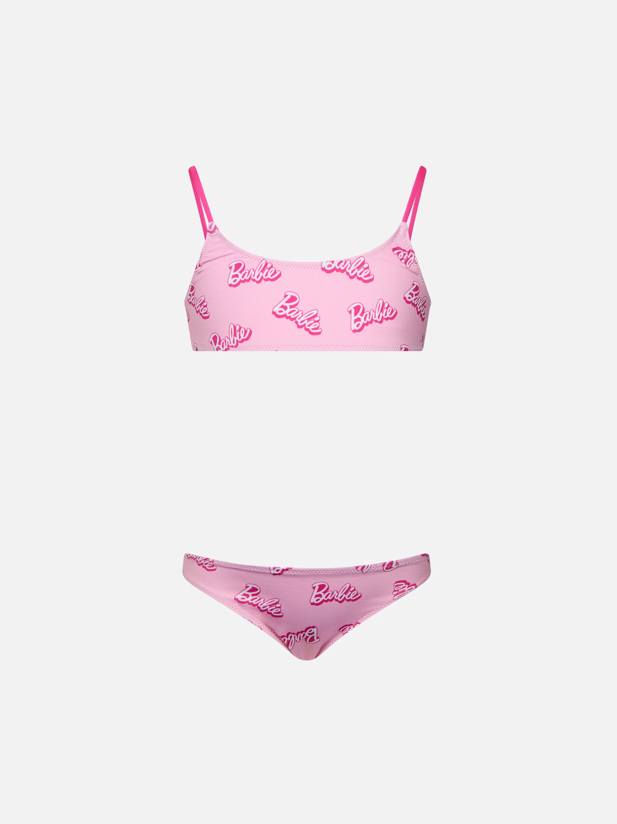 Roze bralette bikini van Jaiden voor meisjes met Barbie-logo | EDIZI