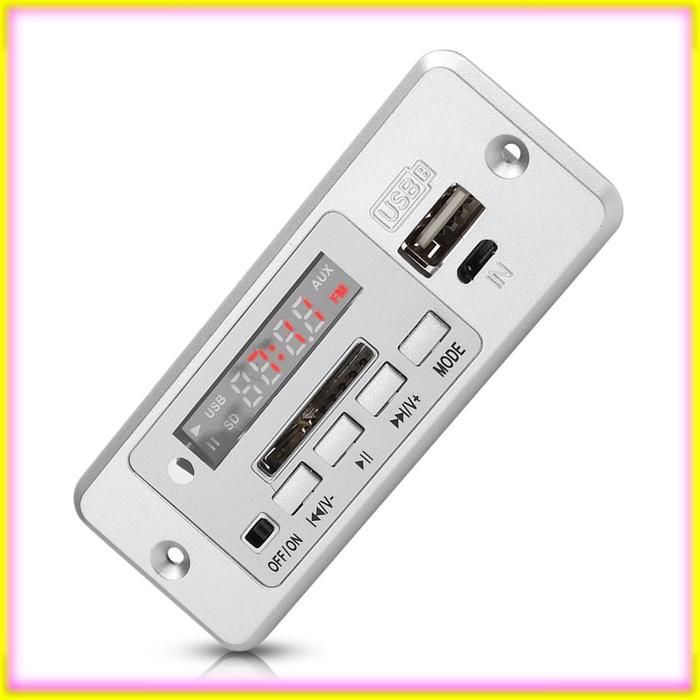 keenso Carte décodeur MP3 Module Décodeur MP3 Avec Amplificateur De Puissance Pour Lecteur De Musiqu video videoprojecteur Argent