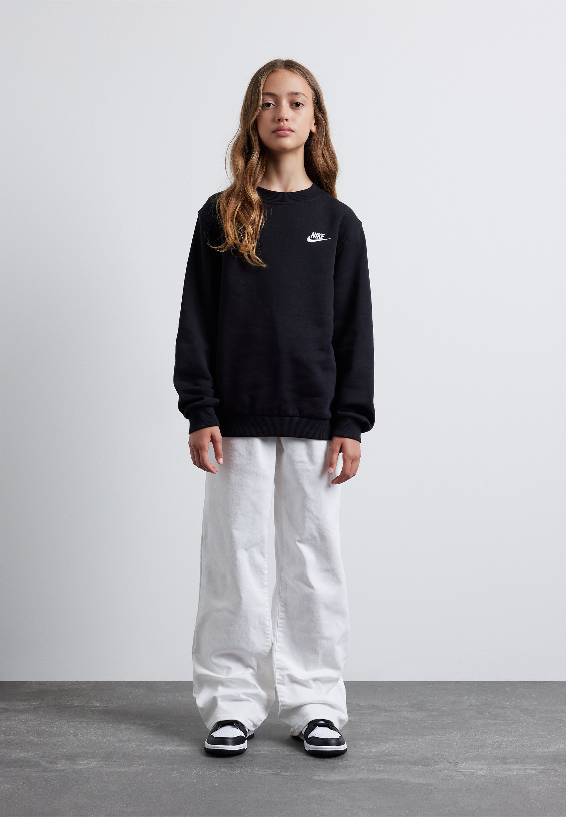 Nike Sportswear CLUB CREW UNISEX - Sweatshirt - schwarz/weiß