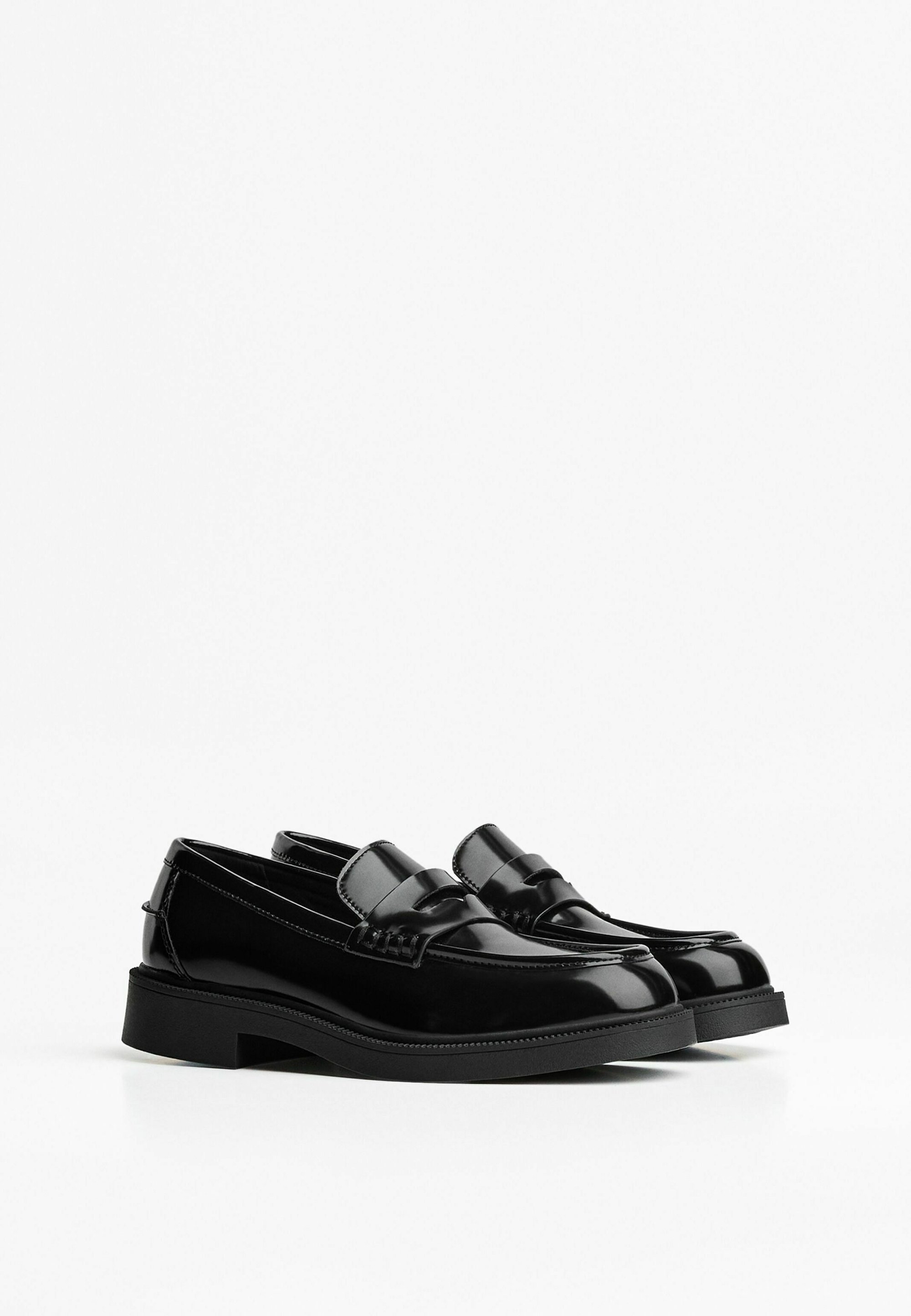 Mocassins Bershka à bout rond - Mocassins élégants - Noirs