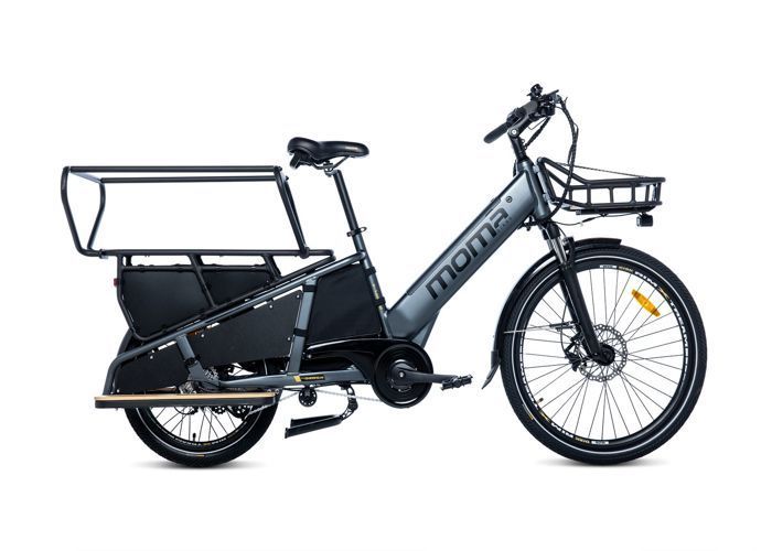 Bicicleta eléctrica Moma Bikes - Longtail - SHIMANO ALTUS de 7 velocidades - Batería de 48 V 13 Ah - Autonomía máxima de 90 km - Frenos hidráulicos - Reacondicionada