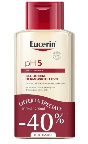 EUCERIN Αφρόλουτρο Eucerin Bipacco Ph5 200 ml + 200 ml