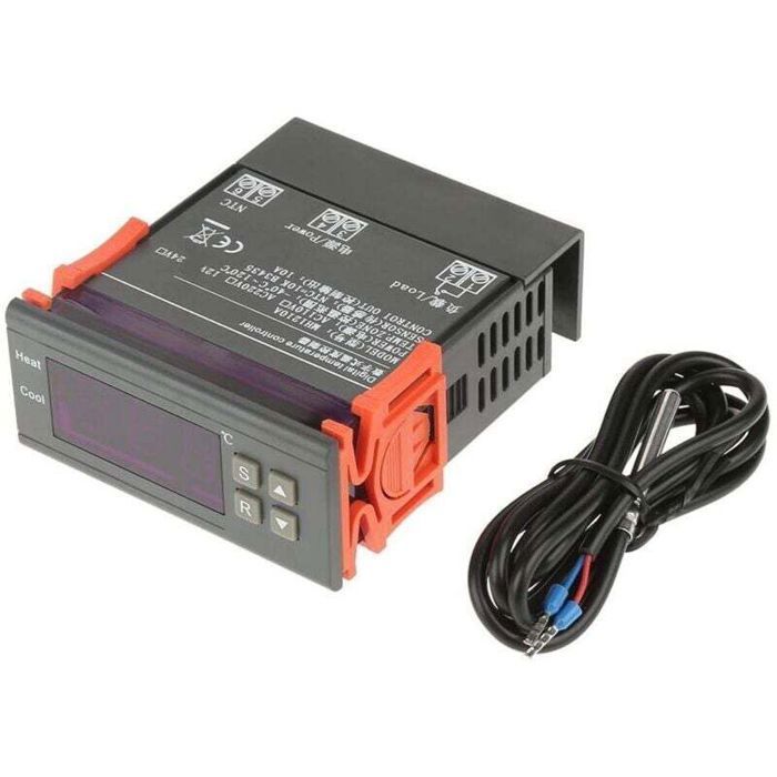 Termostato digital ajustable - PZCC - Sonda sensora - MH1210B - Control preciso de la temperatura - Rango de -40 ℃ a 120 ℃